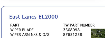 Network Bus & Truck Parts - Wipers - DP720275 - Part Numbers 