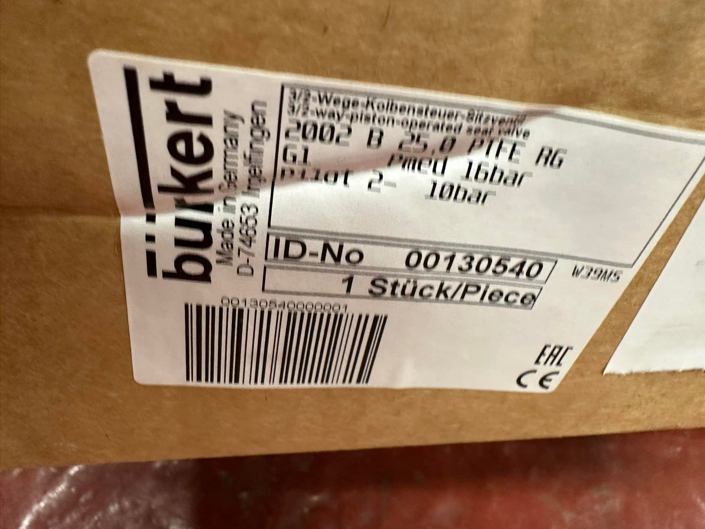 NV0012 - Piston Operated Seat Valve